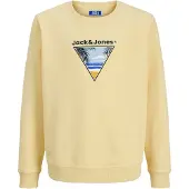 Jack & jones Junior Sudadera 'Perry' azul claro / amarillo / negro