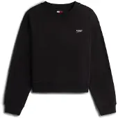 Tommy Hilfiger Sudadera 'Crew' negro / plata
