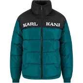 Karl kani Chaqueta de entretiempo 'Retro Essential' esmeralda / negro / blanco