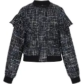 Faina Chaqueta de entretiempo 'Festive' navy / negro / blanco