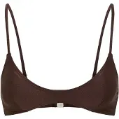 LASCANA Top de bikini marrón oscuro