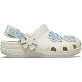 Crocs Zuecos Classic Denim Flower Adjustable Backstrap