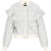 Faina Chaqueta de entretiempo turquesa / blanco