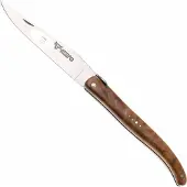 Laguiole En Aubrac Queen Bee, Full Handle, Teak Wood, navaja, 12 cm