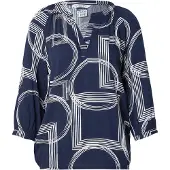Zabaione Blusa 'Co44rnelia' marino / blanco