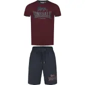 Lonsdale Ropa para correr ' MAIST ' azul oscuro / rojo carmesí