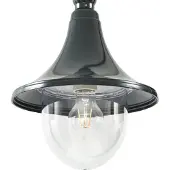 LINDBY Lámpara de exterior Daphne, 220 cm, verde, metal, E27