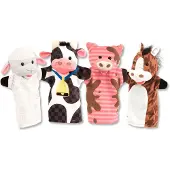 Melissa & Doug Marioneta De Mano Hand Puppets Farm Friend
