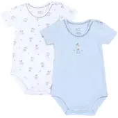 Chicco Pijama entero/body azul claro / blanco