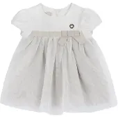 Chicco Vestido gris / blanco