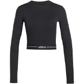 Adidas Camiseta funcional 'HYPERGLAM' negro / blanco
