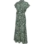 Vero moda Maternity Vestido camisero 'VMMJosie' verde oscuro / offwhite
