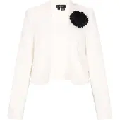 Faina Blazer negro / blanco natural