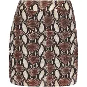 Faina Falda 'Festive' marrón oscuro / caqui / negro / offwhite