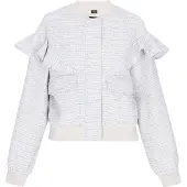 Faina Chaqueta de entretiempo azul claro / gris claro / blanco