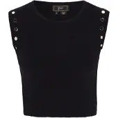Faina Top 'Festive' negro