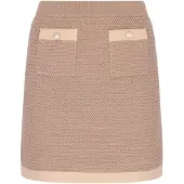 Faina Falda beige / beige oscuro