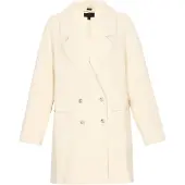 Dreimaster Klassik Abrigo de entretiempo turquesa / offwhite