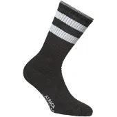 Alpacasocks - Merino Casual Stripes - Calcetines multifuncionales size 45-48, negro