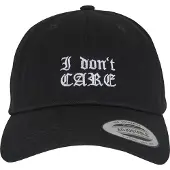 Mister tee Gorra 'I Don‘t Care' negro / blanco