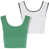 Urban Classics Top verde / negro / blanco