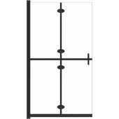 Syfax Mampara de ducha plegable vidrio ESG transparente 80x190 cm