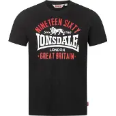 Lonsdale Camiseta 'Kilchoan' rojo / negro / blanco