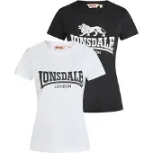 Lonsdale Camiseta 'Nash' negro / blanco