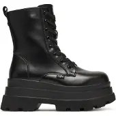 Buffalo Botines con cordones 'JUPITER' negro