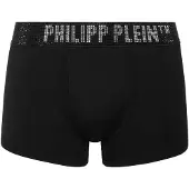 Philipp Plein Calzoncillo boxer negro / plata