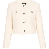 Faina Blazer 'Festive' rosa pastel / blanco lana
