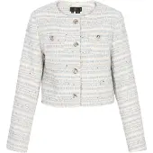 Faina Blazer turquesa / blanco