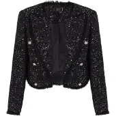 Faina Blazer negro moteado