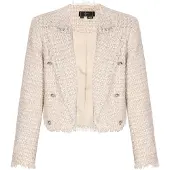 Faina Blazer 'Festive' beige / chamois / gris claro