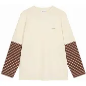 OH APRIL Camiseta beige / marrón