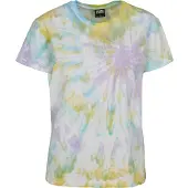 Urban Classics Camiseta 'Boyfriend' azul claro / amarillo / lila / blanco