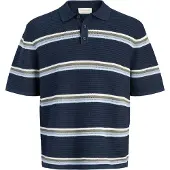 Jack & Jones Camiseta 'JORMaine' azul noche / azul paloma / azul pastel / blanco