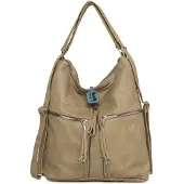 Bagmori Bolso de hombro beige oscuro