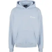 Dropsize Sudadera 'Pray Love Hustle' azul claro / blanco
