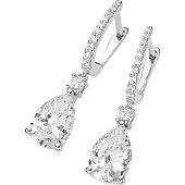 Smart Jewel Pendientes plata / transparente