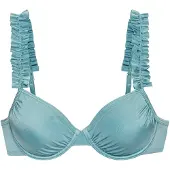 LASCANA Top de bikini azul cian