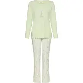 LASCANA Pijama kitt / verde / verde pastel / lavanda