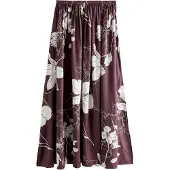 Next Falda 'Kew' ecru / rojo vino