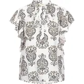 Usha Blusa negro / blanco
