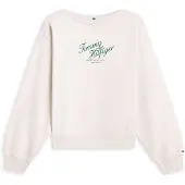 Tommy Hilfiger Sudadera beige claro / esmeralda