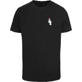 Mister tee Camiseta 'Love Sign' rojo sangre / negro / blanco