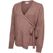 Mamalicious Sudadera con cremallera marrón moteado