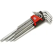 AOK juego de llaves Torx de seguridad largas, 9 piezas