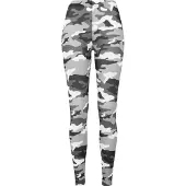 Urban Classics Leggings gris / negro / blanco