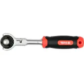 YATO Llave de trinquete con cabeza giratoria de 1/4"